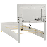  Coaster Furniture Marceline 222931T Wood Twin LED Panel Bed - White IMAGE 5