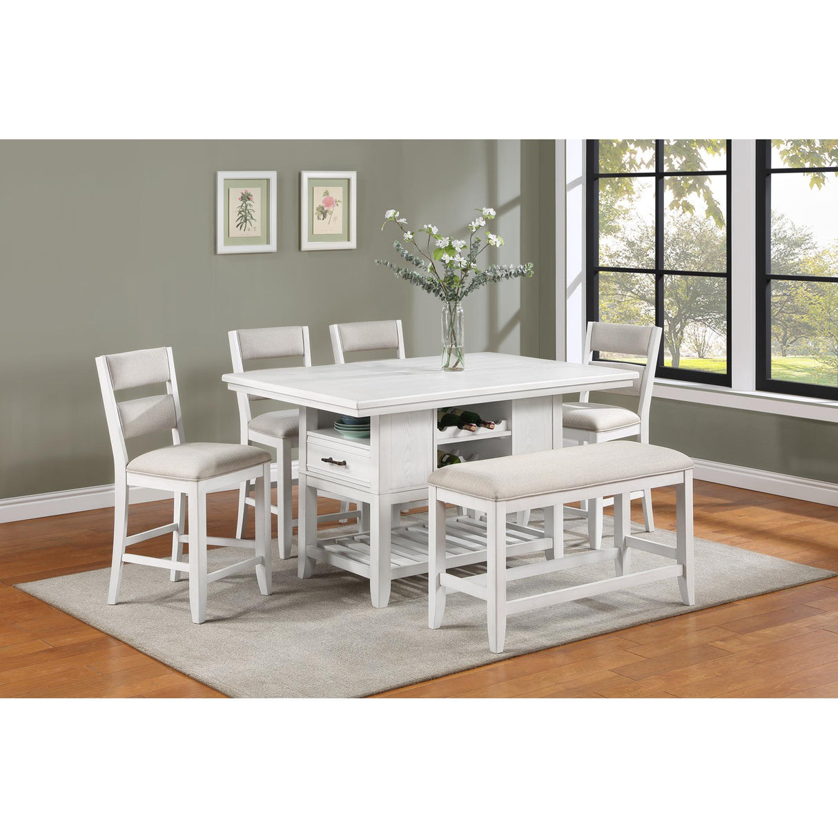  Crown Mark Wendy 2717-BENCH Counter Height Bench IMAGE 2