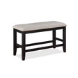  Crown Mark Fulton 2727LG-BENCH Counter Height Bench - Light Grey IMAGE 1