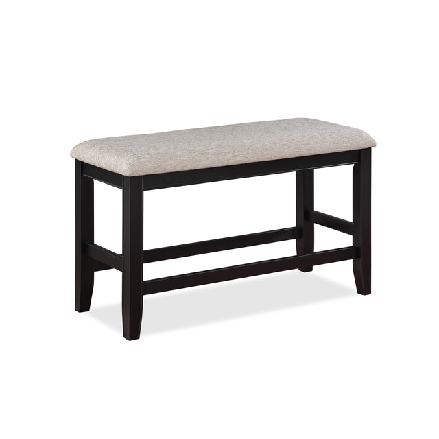  Crown Mark Fulton 2727LG-BENCH Counter Height Bench - Light Grey IMAGE 1