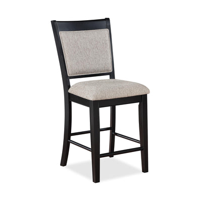  Crown Mark Fulton 2727LG-S-24 Counter Height Chair - Light Grey IMAGE 1