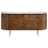  Coaster Furniture Ortega 105145 4-door Marble Top Sideboard Buffet Cabinet - Natural IMAGE 4