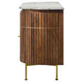  Coaster Furniture Ortega 105145 4-door Marble Top Sideboard Buffet Cabinet - Natural IMAGE 7