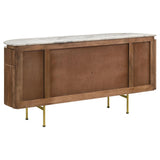  Coaster Furniture Ortega 105145 4-door Marble Top Sideboard Buffet Cabinet - Natural IMAGE 8