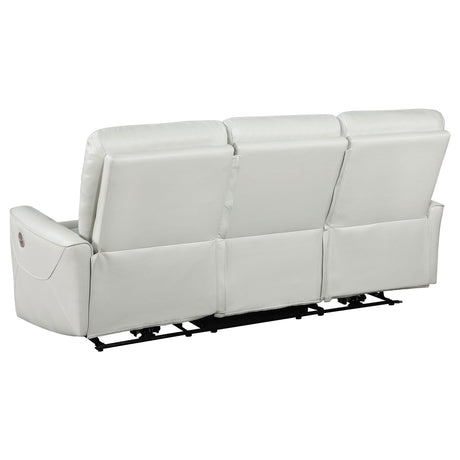  Coaster Furniture Greenfield 610261P Upholstered Power Reclining Sofa - Dove Grey IMAGE 5