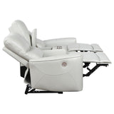  Coaster Furniture Greenfield 610262P Upholstered Power Reclining Loveseat - Dove Grey IMAGE 7