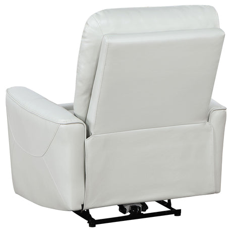  Coaster Furniture Greenfield 610263P Upholstered Power Recliner Chair - Dove Grey IMAGE 5