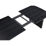 Coaster Furniture Brookmead 108231 100-inch Extension Leaf Dining Table - Black IMAGE 12