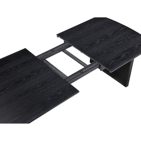 Coaster Furniture Brookmead 108231 100-inch Extension Leaf Dining Table - Black IMAGE 12