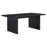  Coaster Furniture Brookmead 108231 100-inch Extension Leaf Dining Table - Black IMAGE 2