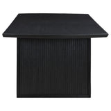  Coaster Furniture Brookmead 108231 100-inch Extension Leaf Dining Table - Black IMAGE 7
