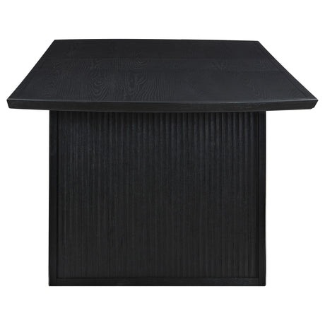  Coaster Furniture Brookmead 108231 100-inch Extension Leaf Dining Table - Black IMAGE 7