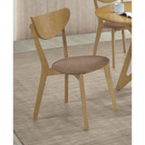  Coaster Furniture Elowen 108442 Wood Dining Side Chair - Light Walnut IMAGE 2