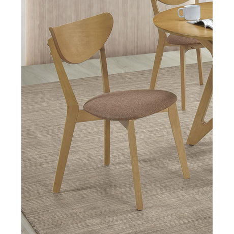  Coaster Furniture Elowen 108442 Wood Dining Side Chair - Light Walnut IMAGE 2