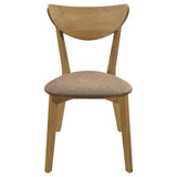  Coaster Furniture Elowen 108442 Wood Dining Side Chair - Light Walnut IMAGE 3