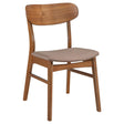  Coaster Furniture Dortch 108462 Dining Side Chair - Walnut and Brown IMAGE 1