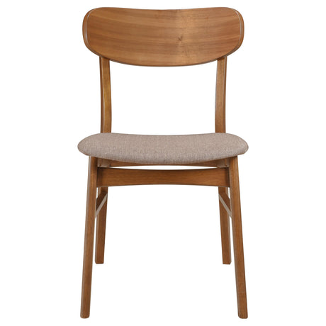 Coaster Furniture Dortch 108462 Dining Side Chair - Walnut and Brown IMAGE 3
