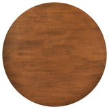  Coaster Furniture Dinah 108471 Round 47-inch Solid Wood Dining Table - Walnut IMAGE 4