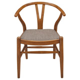  Coaster Furniture Dinah 108472 Wood Wishbone Dining Side Chair - Walnut IMAGE 3
