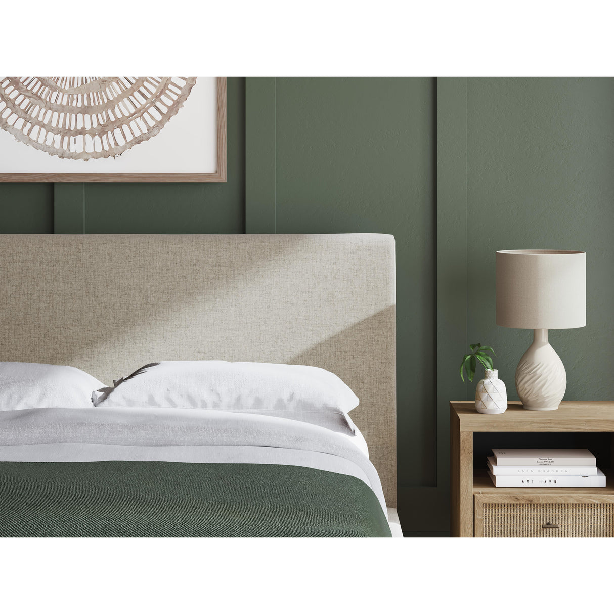  Signature Design by Ashley Cielden B1199-81 Queen Upholstered Bed with Roll Slats IMAGE 7