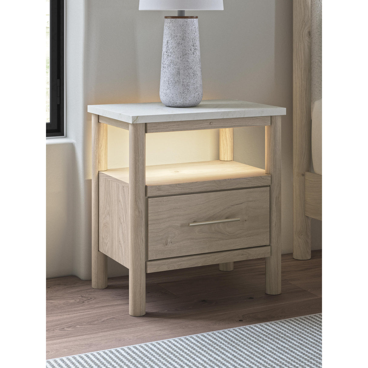  Signature Design by Ashley Cadmori B2615-91 One Drawer Night Stand IMAGE 9