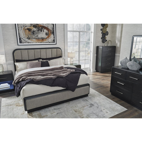  Signature Design by Ashley Rowanbeck B821B5 California King Upholstered Panel Bed IMAGE 8