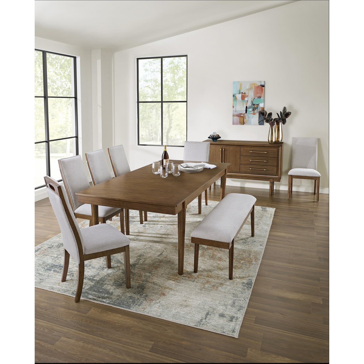  Signature Design by Ashley Lyncott D615-00 Large Upholstered Dining Room Bench IMAGE 7