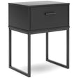 Signature Design by Ashley Socalle EB1865-291 One Drawer Night Stand IMAGE 1