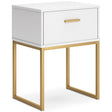  Signature Design by Ashley Socalle EB1867-291 One Drawer Night Stand IMAGE 1