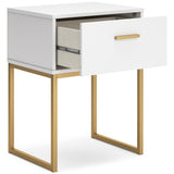  Signature Design by Ashley Socalle EB1867-291 One Drawer Night Stand IMAGE 2
