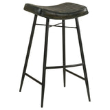  Coaster Furniture Bayu 109259 Leather Upholstered Bar Stool - Espresso IMAGE 1