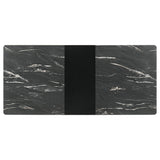  Coaster Furniture Crestmont 121251 78-inch Extension Dining Table - Black Faux Marble IMAGE 6
