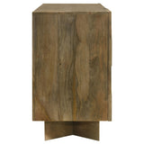  Coaster Furniture Tyler 130515 3-door Solid Wood Sideboard Buffet Cabinet - Mango Brown IMAGE 10