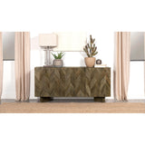  Coaster Furniture Tyler 130515 3-door Solid Wood Sideboard Buffet Cabinet - Mango Brown IMAGE 2