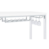  Coaster Furniture Norcrest 182101 47-inch Acrylic Leg Bar Table - White High Gloss IMAGE 12