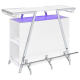  Coaster Furniture Araceli 182355 Freestanding LED Home Bar Cabinet - White High Gloss IMAGE 10
