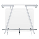 Coaster Furniture Araceli 182355 Freestanding LED Home Bar Cabinet - White High Gloss IMAGE 11