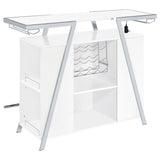  Coaster Furniture Araceli 182355 Freestanding LED Home Bar Cabinet - White High Gloss IMAGE 13