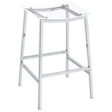  Coaster Furniture Jovani 182359 Acrylic Backless Bar Stool - Chrome IMAGE 1