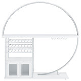  Coaster Furniture Risley 182798 2-door Circular LED Home Bar Cabinet - White High Gloss IMAGE 13