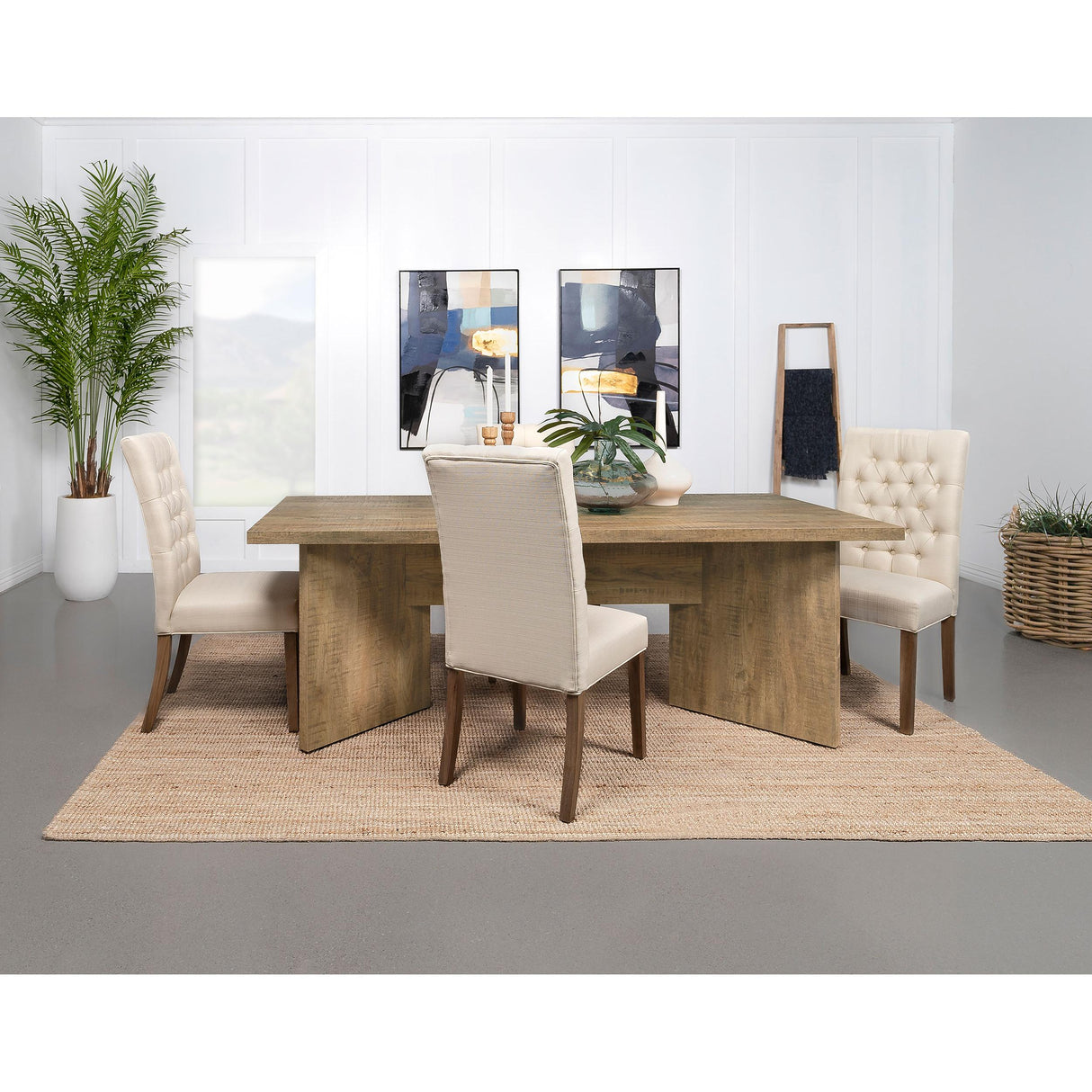  Coaster Furniture Jamestown 183020 84-inch Composite Wood Dining Table - Mango IMAGE 6