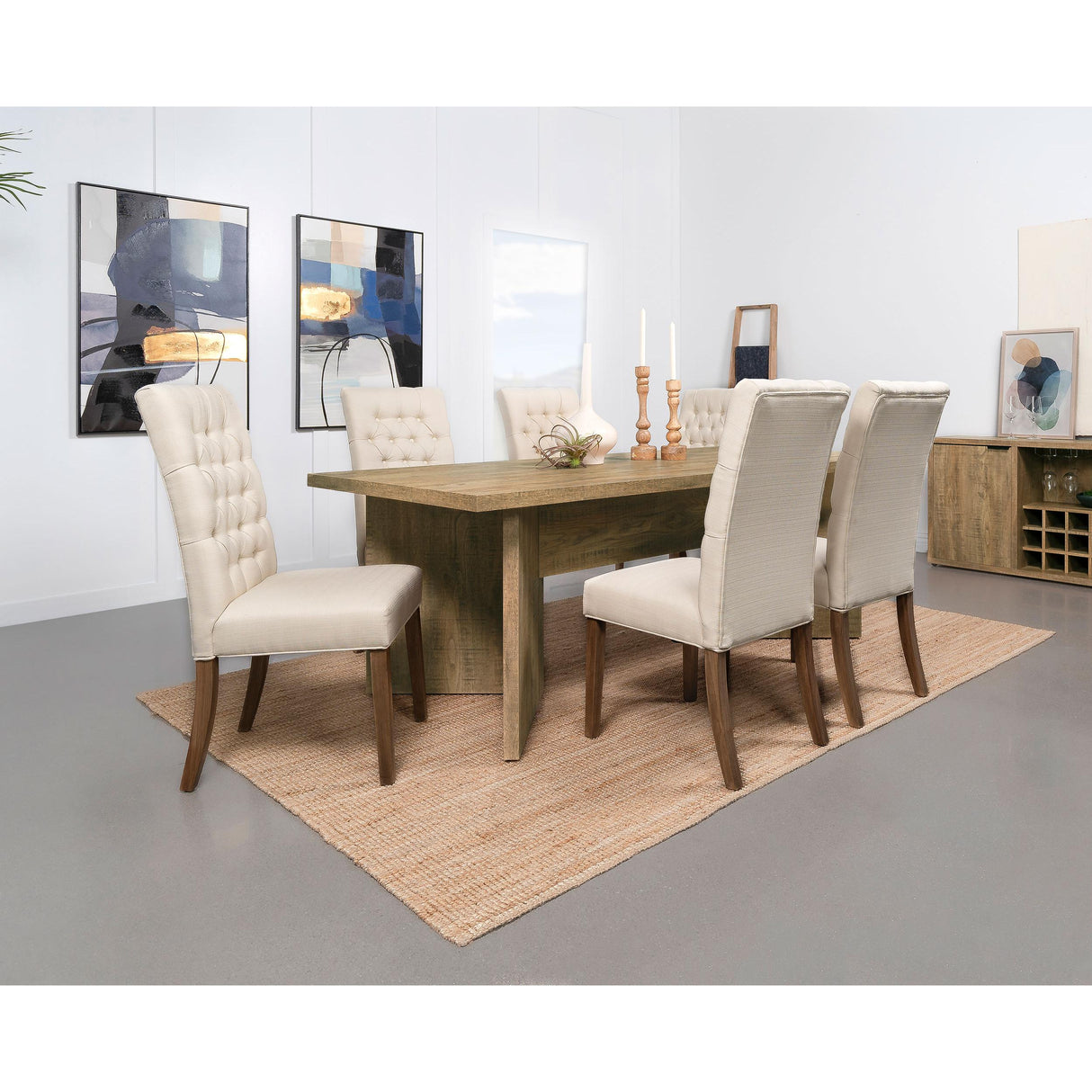  Coaster Furniture Jamestown 183020 84-inch Composite Wood Dining Table - Mango IMAGE 7