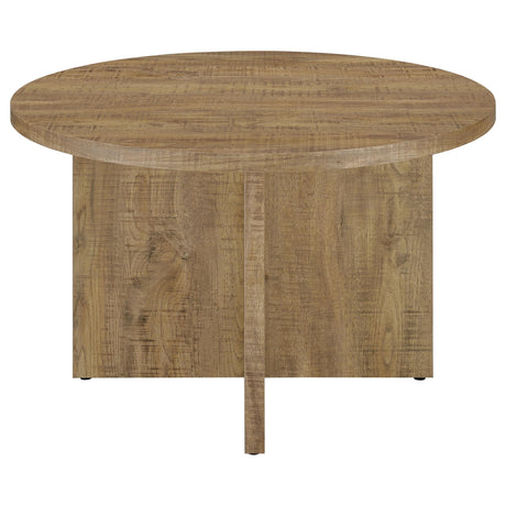  Coaster Furniture Jamestown 183021 Round 47-inch Composite Wood Dining Table - Mango IMAGE 3