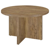  Coaster Furniture Jamestown 183021 Round 47-inch Composite Wood Dining Table - Mango IMAGE 4