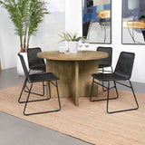  Coaster Furniture Jamestown 183021 Round 47-inch Composite Wood Dining Table - Mango IMAGE 6