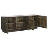  Coaster Furniture Dennis 190655 3-door Marble Top Sideboard Buffet - Tobacco Grey IMAGE 2