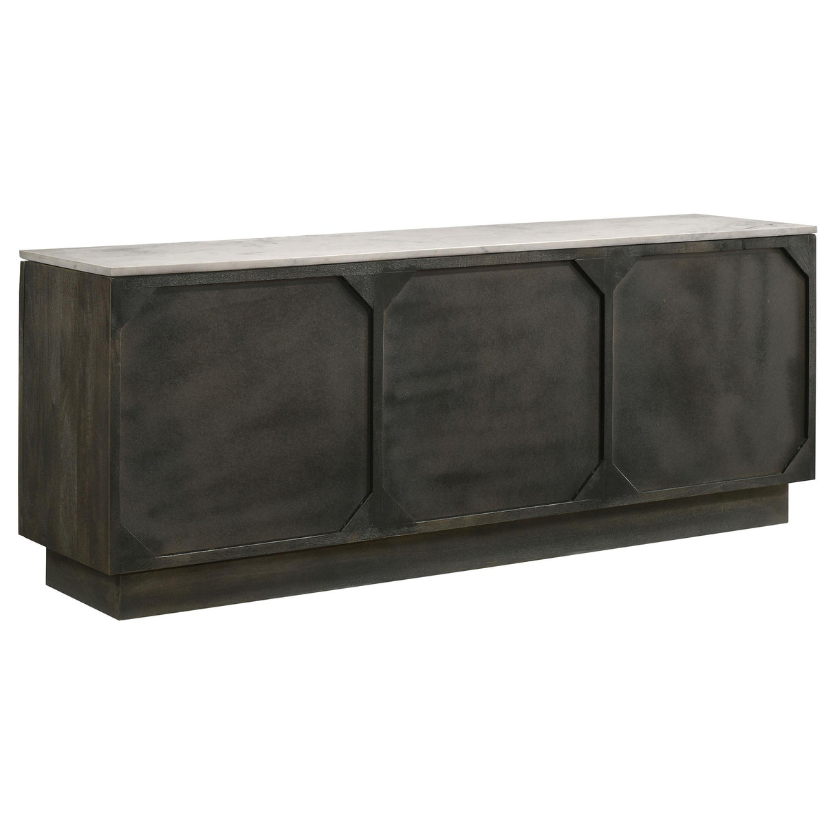  Coaster Furniture Dennis 190655 3-door Marble Top Sideboard Buffet - Tobacco Grey IMAGE 6