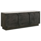  Coaster Furniture Dennis 190655 3-door Marble Top Sideboard Buffet - Tobacco Grey IMAGE 6
