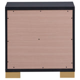  Coaster Furniture Marceline 222832 2-Drawer Nightstand - Black IMAGE 7
