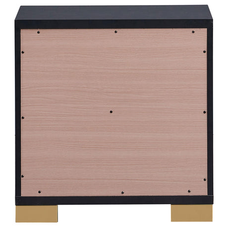  Coaster Furniture Marceline 222832 2-Drawer Nightstand - Black IMAGE 7
